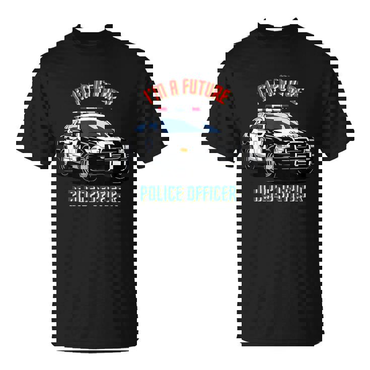 私は未来の警察官キッド・ポリス・ヤング・パトカー Tシャツ