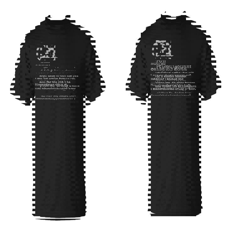 税務認定公会計士cpa Tシャツ