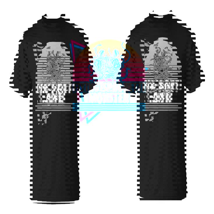 空飛ぶスパゲッティモンスター パスタファリ Fsm 無神論者 レトロ Tシャツ