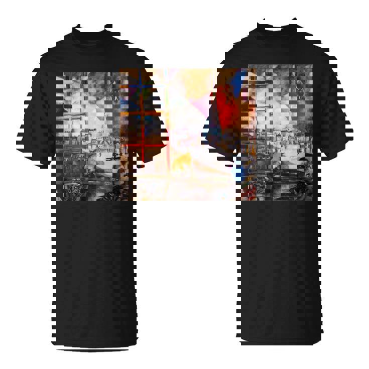 窓を通るパリ マルク・シャガール Tシャツ