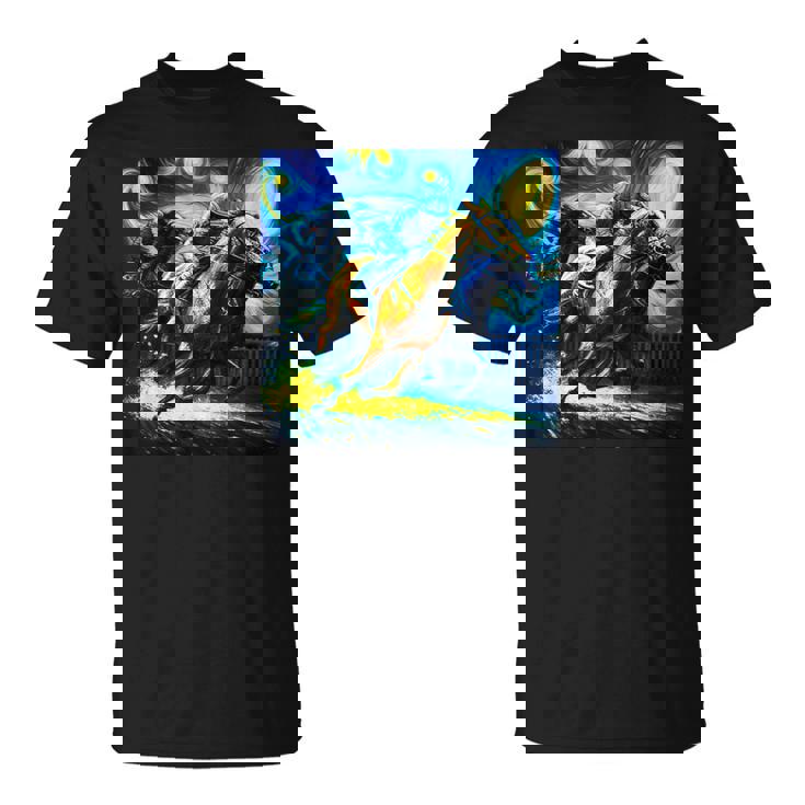 競馬 馬tシャツ おもしろ ウマ レース 馬 乗馬 競馬 面白いtシャツ メンズ グッズ ネタ 大人 男性 ゴッホ Tシャツ