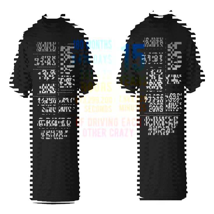 結婚15年 おもしろい 結婚15周年 Tシャツ