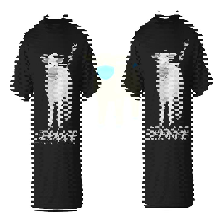 羊または羊 ワクチン防止マスク Tシャツ