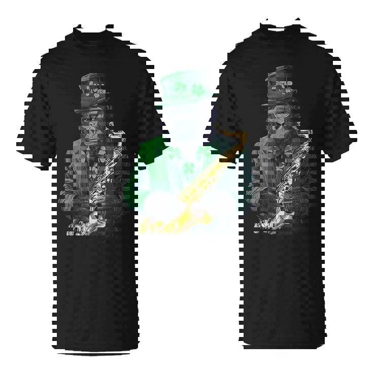 聖パトリックの日 ゴリラサックス Tシャツ