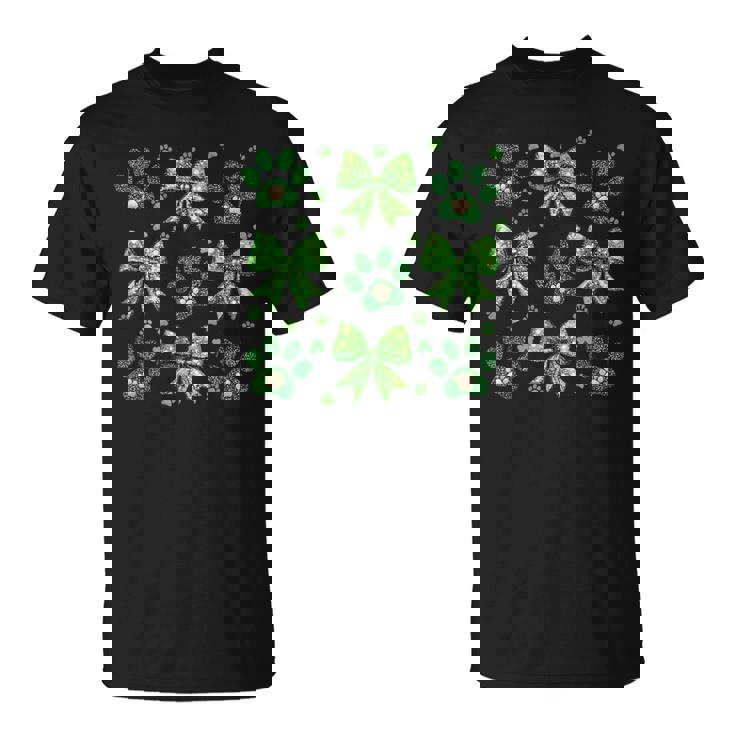 聖パトリックの日 犬 猫 コケット リボン シャムロック 聖パトリック Tシャツ