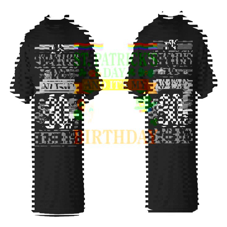 聖パトリックの日と私の30歳の誕生日 30歳 Tシャツ