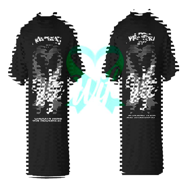 臓器提供者 グリーンリボン 臓器提供啓発 Tシャツ