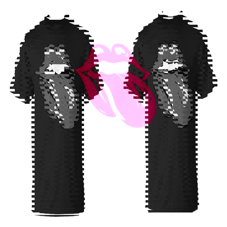 舌を広げた唇 Tシャツ