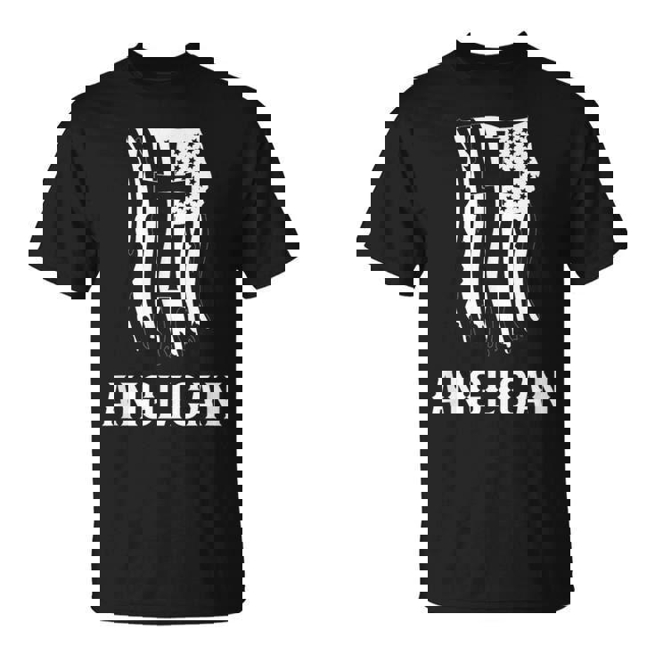 英国国教会 英国国教会 アメリカ国旗 英国国教会パトリオットデザイン Tシャツ