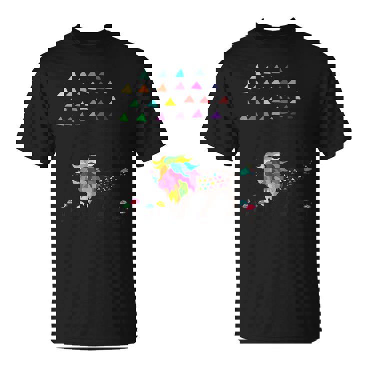 虹色のライオン Tシャツ