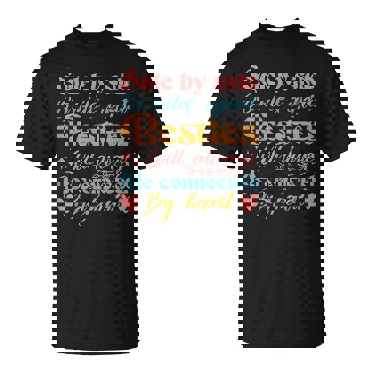 親友はいつも心でつながっています Tシャツ