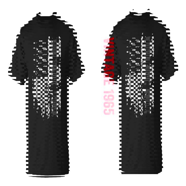 誕生日のためのアメリカ国旗誕生年 1965 Tシャツ