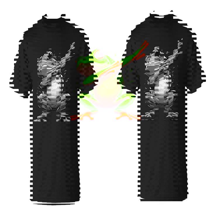 軽くたたくカエルの面白い動物のダンスギフト 男の子と女の子向け Tシャツ