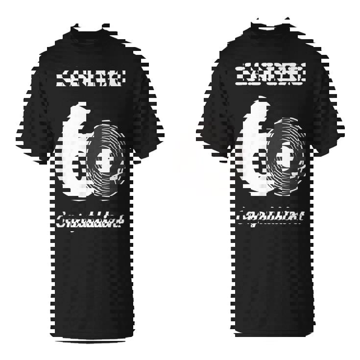 還暦祝い レトロ 音楽好き レコード好き 父 男性 女性 還暦 お祝い 60歳 おしゃれ Tシャツ