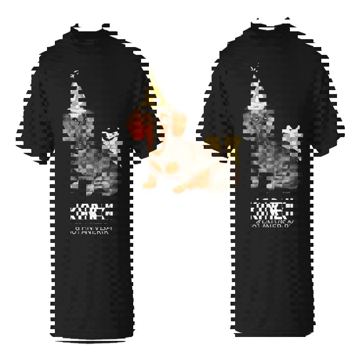 還暦祝い 犬好き 男性 女性 父 母 還暦 お祝い 60歳 かわいい 犬 ダックスフンド おしゃれ 赤色 Tシャツ