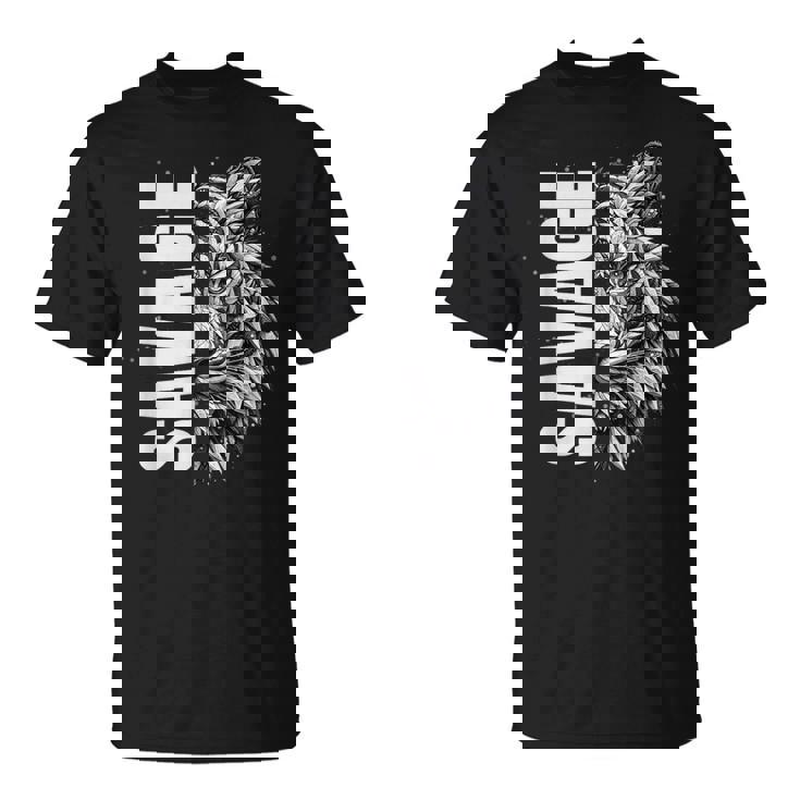 野蛮な虎 野生動物 遊び心のあるグラフィックプリント Tシャツ