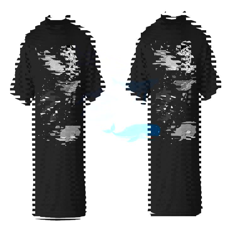 銀河 宇宙 ジンベエザメ シロイルカ ザトウクジラ 海洋 オルカ クジラ Tシャツ