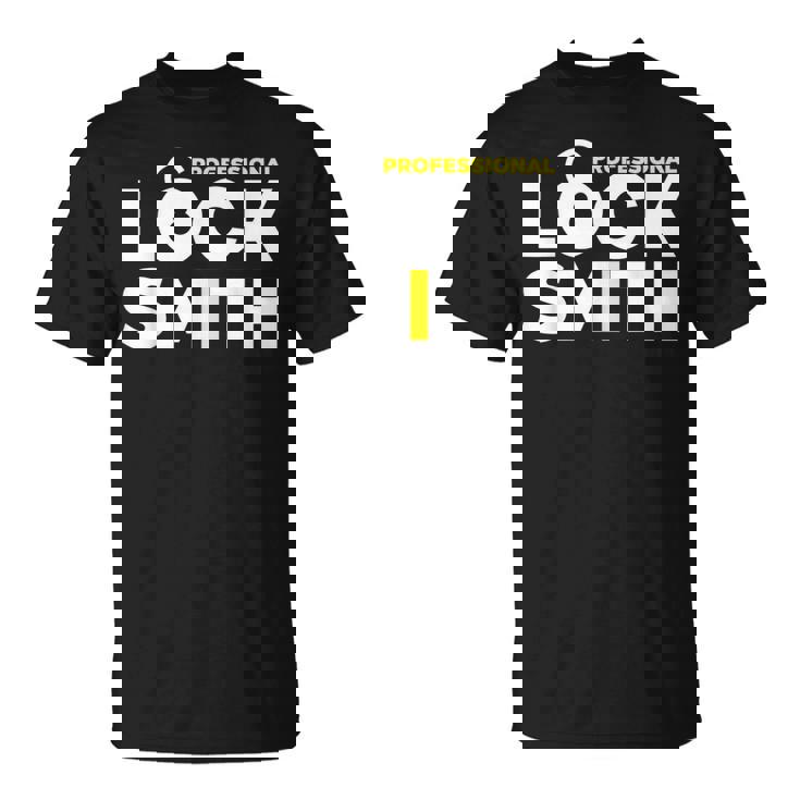 鍵屋ロックピッキングプロフェッショナルロックスミス Tシャツ
