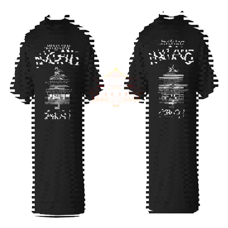 長野 善光寺 デッサン 日本 Tシャツ