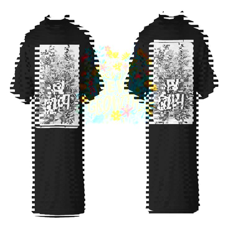 開花した外観のためのかなり新しい成長スタイル Tシャツ