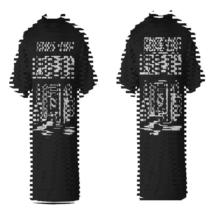 電気工道具 武器を選ぶ Tシャツ