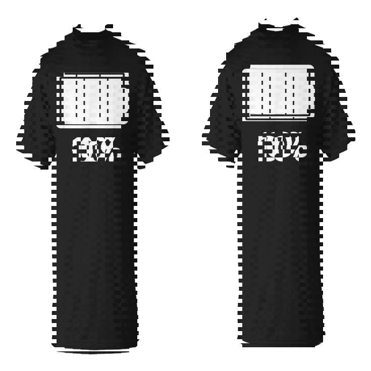 電池【100】バッテリー おもしろ 面白い ギャグ ネタ ウケ狙い 笑える ユーモア お笑い 個性的な Tシャツ