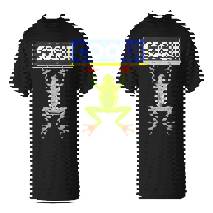 面白い コキ カエル 食べ物 プエルトリコ ゴヤ ラテン コミダ ボリクア Tシャツ