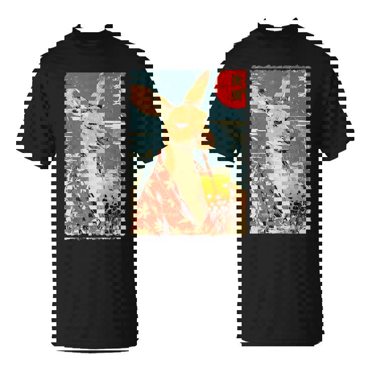 面白い バブル ボバ ティー かわいい 日本人 かわいい アニメ カンガルー。 Tシャツ