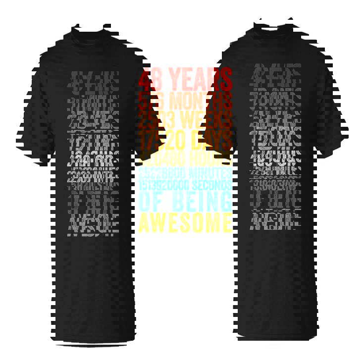 面白い48歳の誕生日シャツ オールドメーター 面白い48歳ギフト Tシャツ