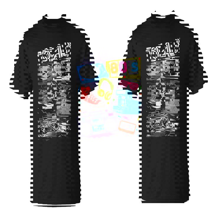 面白い80年代レトロtシャツ 1980年代パーティーギフト ターンテーブルカセット Tシャツ