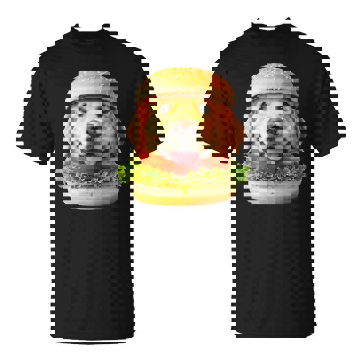 面白いtシャツ ゴールデンレトリバー 犬 ハンバーガー メンズ グッズ かわいい おもしろ 面白い 服 ネタ Tシャツ