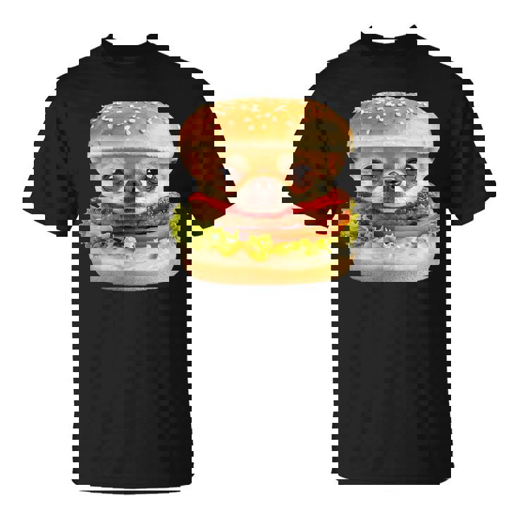 面白いtシャツ チワワ 犬 イヌ ハンバーガー メンズ 犬好き グッズ かわいい おもしろ 面白い 服 ネタ Tシャツ