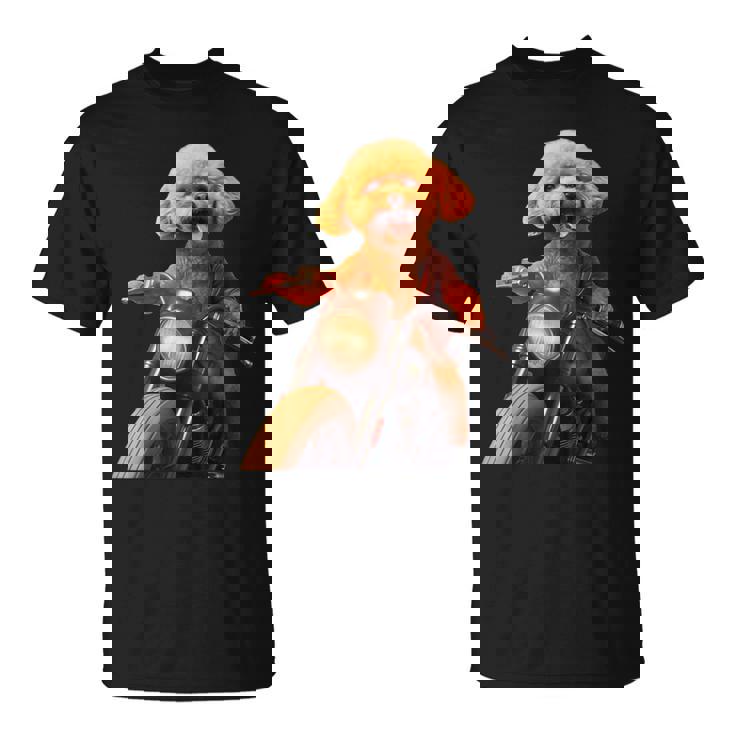 面白いtシャツ トイプードル バイク イヌ メンズ 犬好き グッズ かわいい おもしろ 面白い 服 ネタ Tシャツ