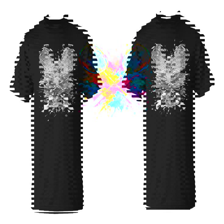 面白いtシャツ バドミントン おもしろ カラフル 服 ネタ メンズ テニス部 おもしろグッズ 大人 子供 Tシャツ