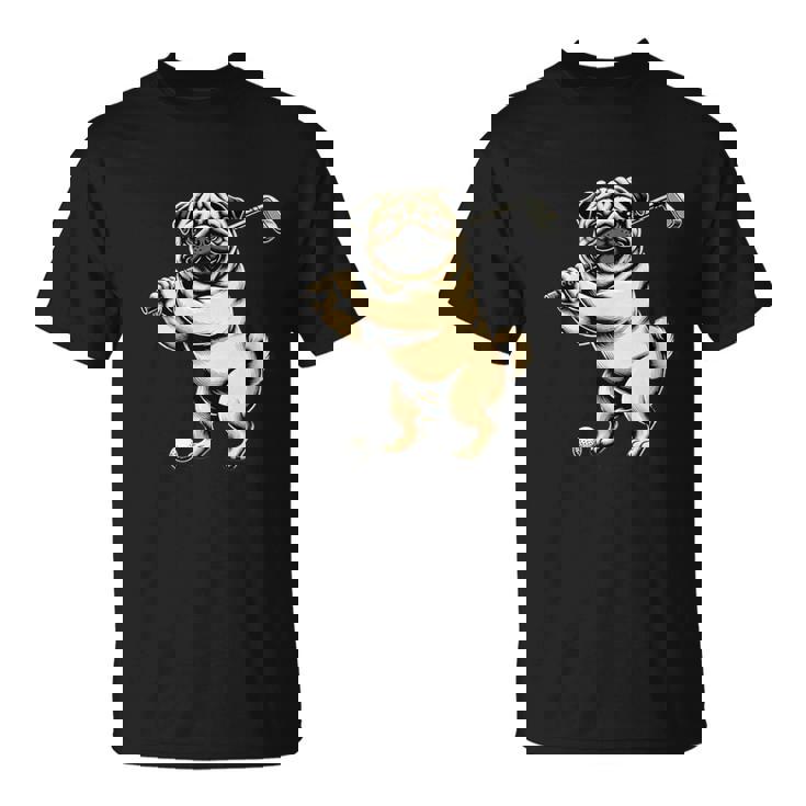 面白いtシャツ パグ ゴルフ イヌ わんこ メンズ 犬好き グッズ かわいい おもしろ 面白い 服 ネタ Tシャツ