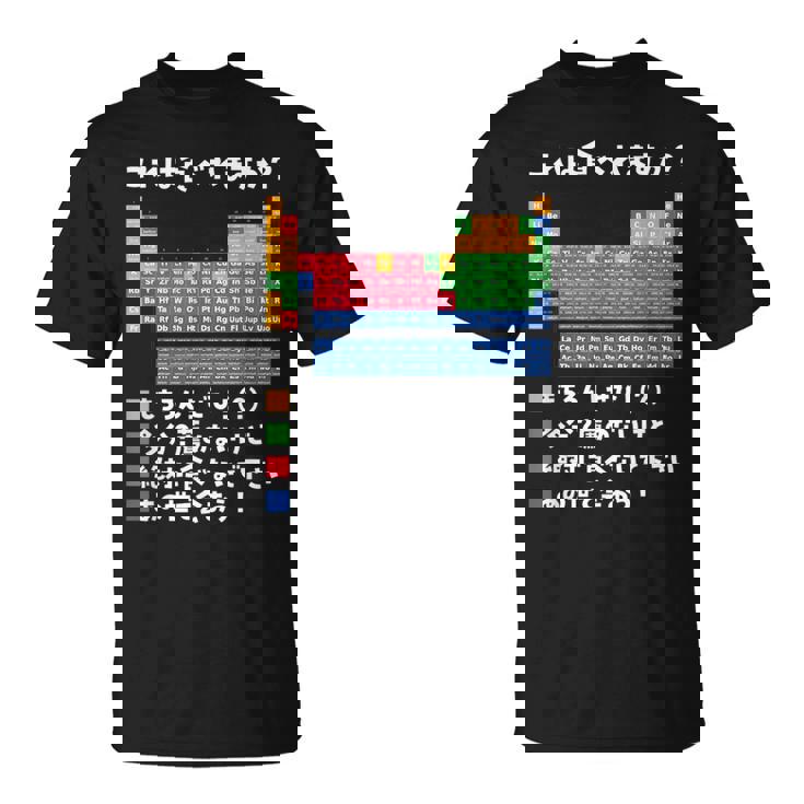 面白いtシャツ 周期表 化学 ネタ 服 おもしろ 元素 オリジナル メンズ ネタ 科学 理系 Tシャツ
