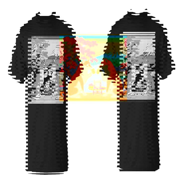 面白いtシャツ 柴犬 酒イヌ わんこ メンズ 犬好き グッズ かわいい おもしろ 面白い 服 ネタ 浮世絵 Tシャツ