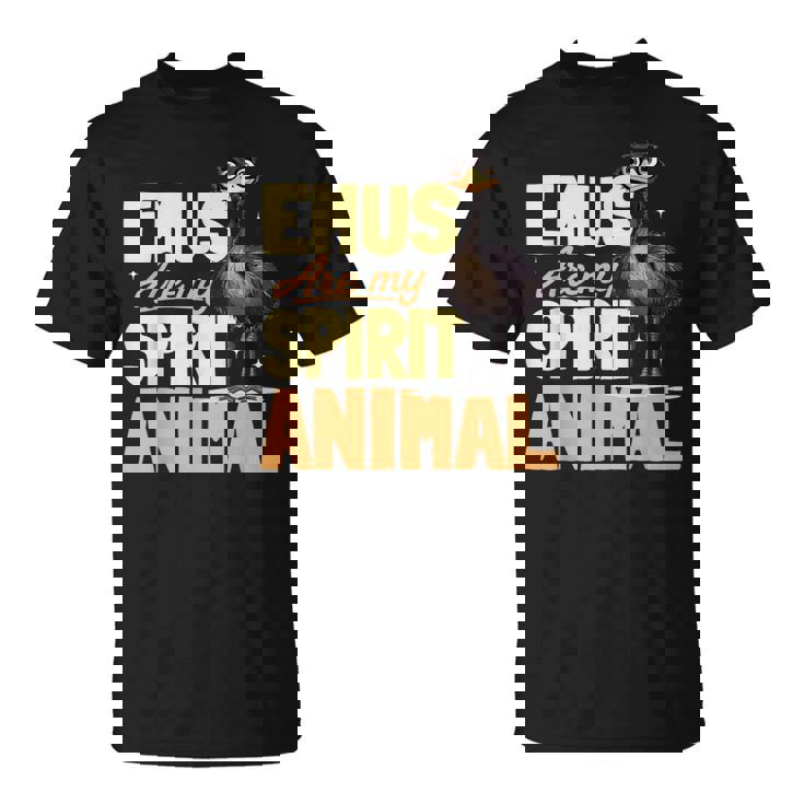 面白いエミューアニマルemus Are Mypiritアニマル。 Tシャツ