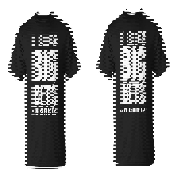 面白いカジノギャンブル大きな賭けが好き Tシャツ