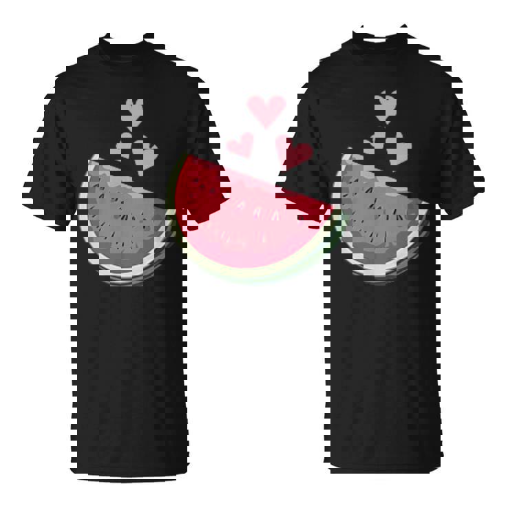 面白いスイカ ハワイアンビーチバケーション ラブスイカ Tシャツ