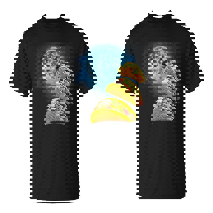 面白いタコスシャツ – タコス好きのタコスハウリングアットザムーン Tシャツ