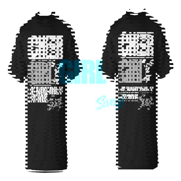 面白いチアリーダーシャツ かわいいチアリーディングガールギフト Tシャツ