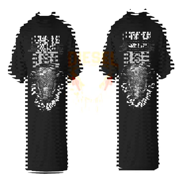 面白いディーゼルメカニックシャツ I Love Themell Of Diesel Tシャツ