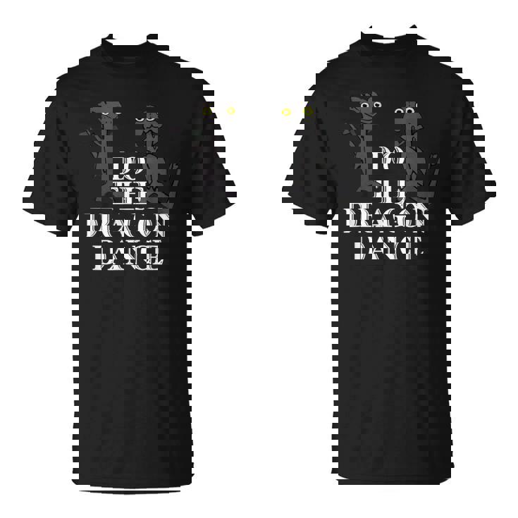 面白いドラゴンダンス ダンシングドラゴンミーム Tシャツ