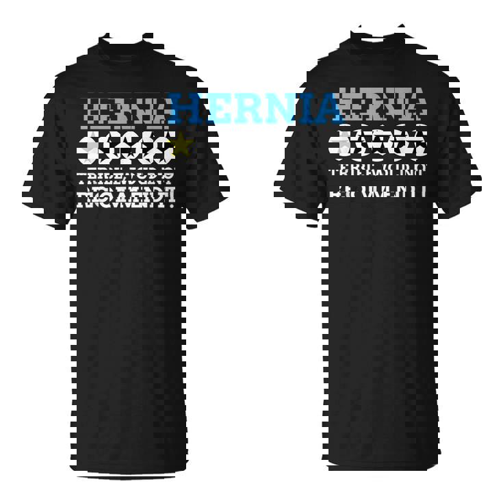 面白いヘルニア Tシャツ