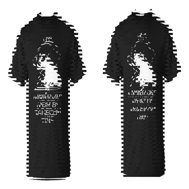 面白いマムート石器時代の氷河期デザイン 先史時代のデザイン 長袖tシャツ Tシャツ