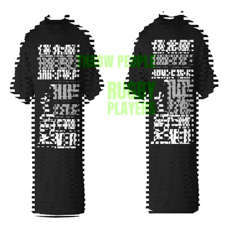 面白いラグビーコーチ、選手、ファンのラグビー。 Tシャツ