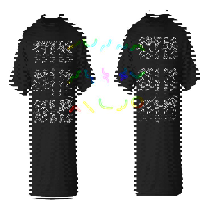 面白い代数のダンス機能 数学先生 オタクギフト アイデア Tシャツ