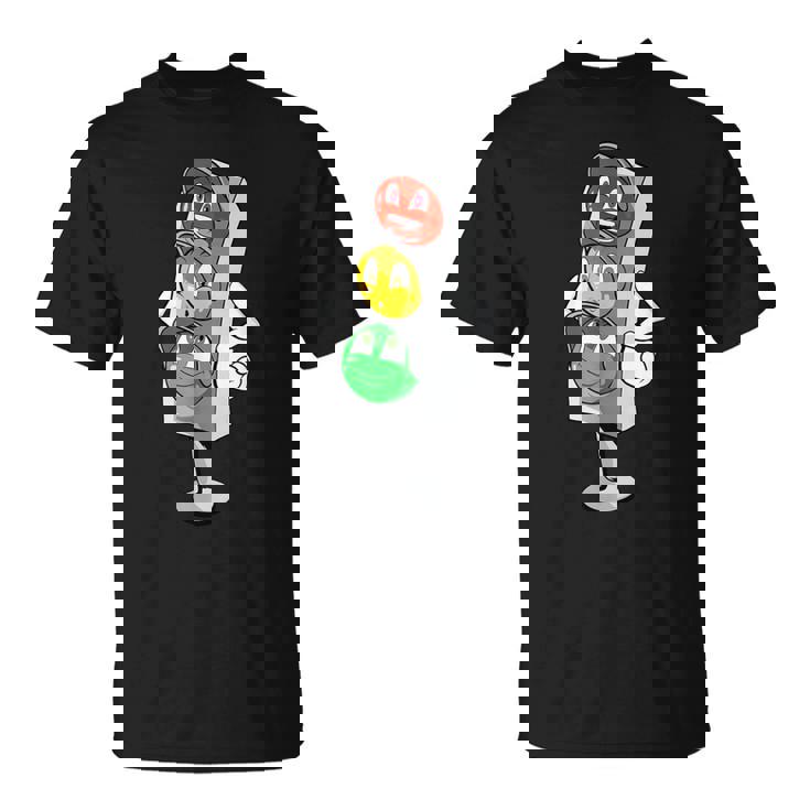 面白い信号機 コミック 漫画の信号機 Tシャツ