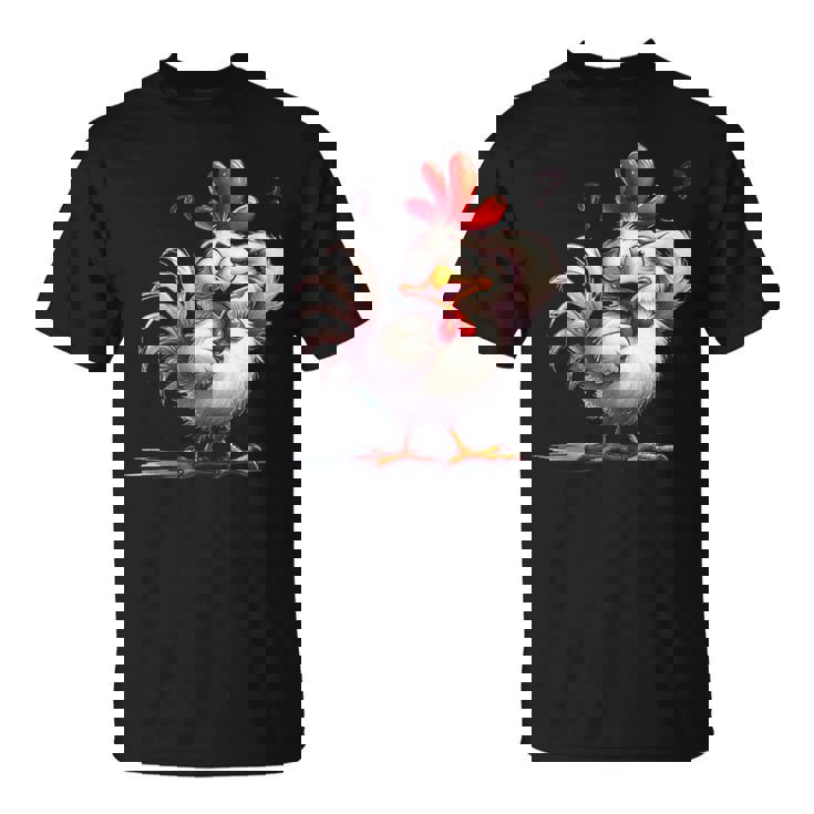 面白い動物、友人や家族のための素晴らしいチキン Tシャツ